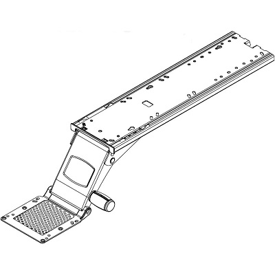 Pinnacle EX Keyboard Arm in white